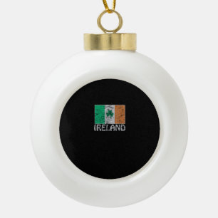 Ireland Flag Ireland Flag Irish Flags for Men and Ceramic Ball Christmas Ornament