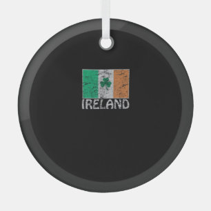 Ireland Flag Ireland Flag Irish Flags for Men and  Glass Tree Decoration