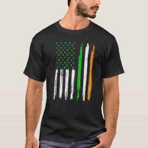 Ireland Flag Irish American Flag Vintage St Patric T-Shirt