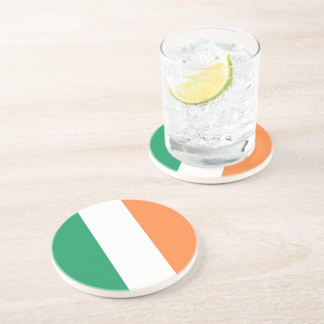 Ireland Flag: Irish Banner, Free UK Coaster (Side)