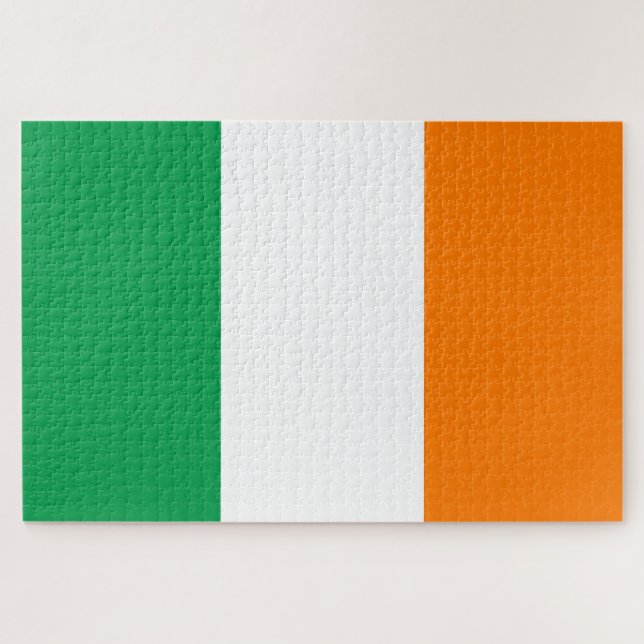 Ireland Flag Jigsaw Puzzle (Horizontal)