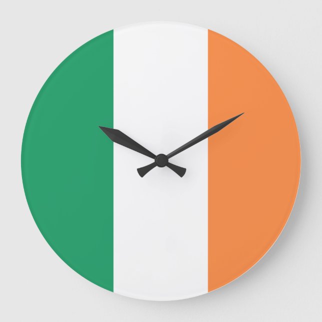 Ireland flag  large clock (Front)