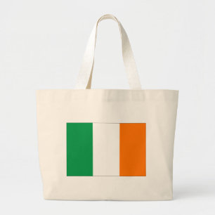 Ireland flag large tote bag