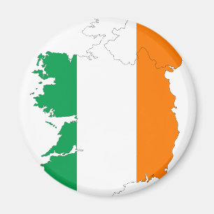 Ireland Flag Map Magnet