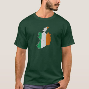 Ireland Flag Map T-Shirt