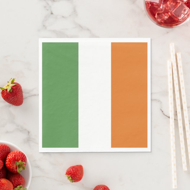 Ireland flag napkin (Insitu)
