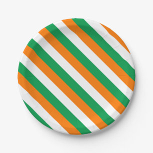 ireland-Flag Paper Plate