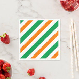 Ireland flag pattern napkin