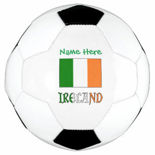 Ireland Flag Personalised Soccer Ball