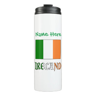 Ireland Flag Personalised Thermal Tumbler