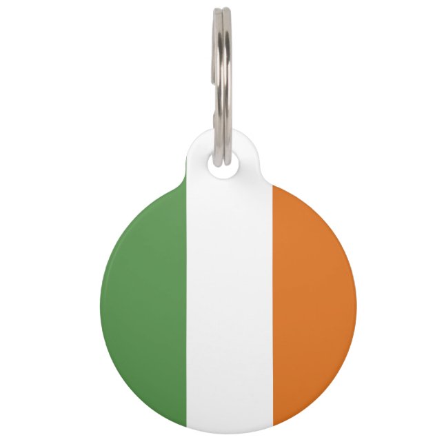 Ireland flag pet tag (Front)