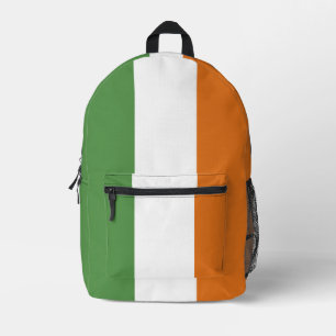 Ireland flag printed backpack