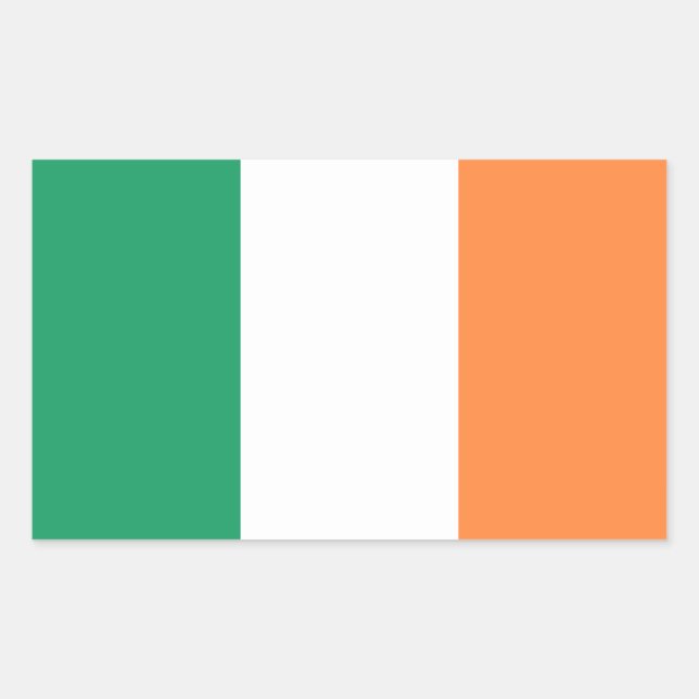 Ireland Flag Rectangular Sticker (Front)