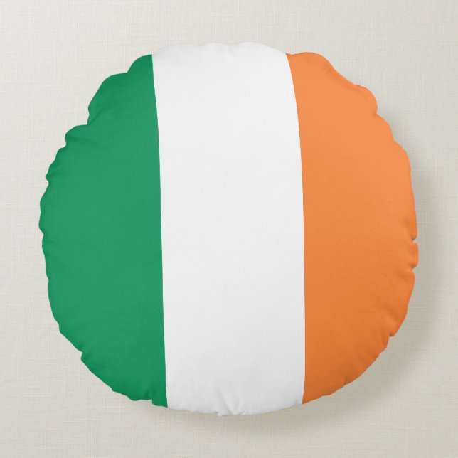 Ireland Flag Round Cushion (Front)