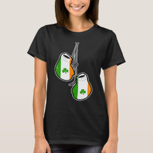 Ireland Flag Shamrock Irish Boxing Gloves T-Shirt