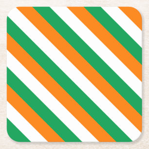 ireland-Flag Square Paper Coaster