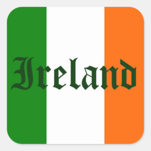 Ireland Flag Square Sticker
