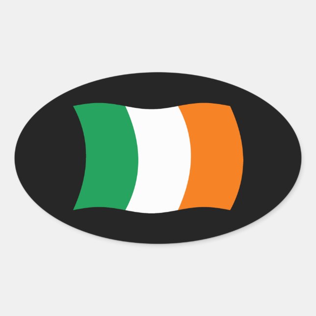 Ireland Flag Sticker (Front)