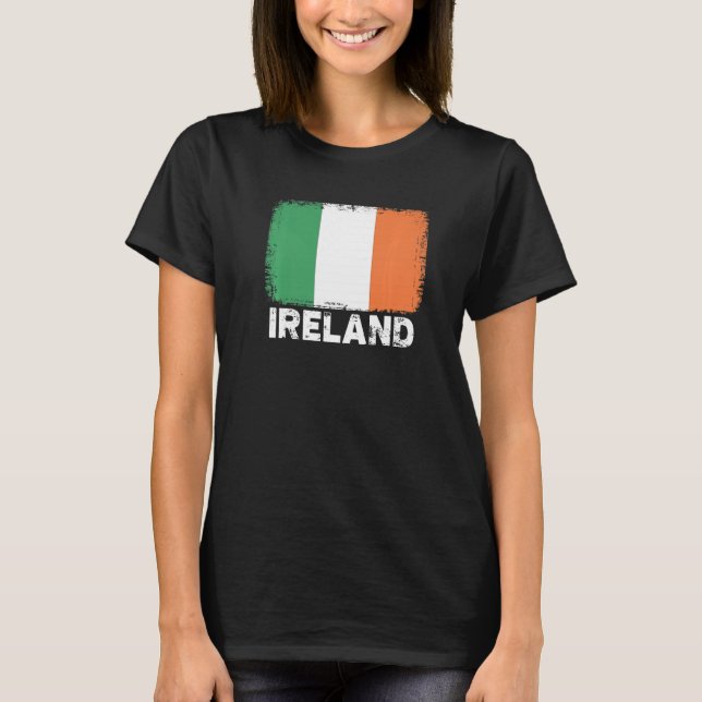 Ireland Flag  Support Irish People Women Men T-Shirt (Front)