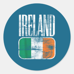 Ireland Flag Suprt Classic Round Sticker