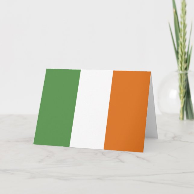 Ireland flag thank you card (Front)