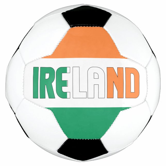 Ireland Flag Tricolor Patriotic  Soccer Ball (Front)