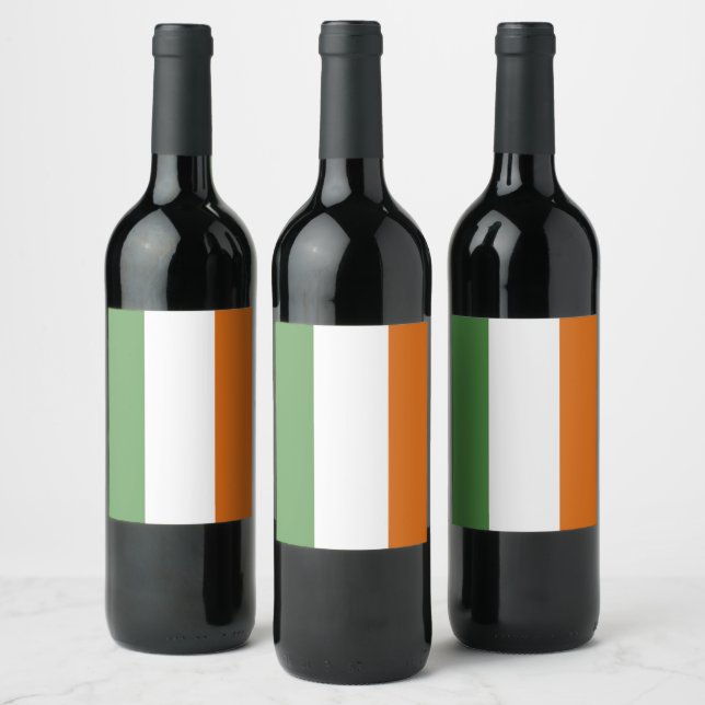 Ireland flag wine label (Bottles)