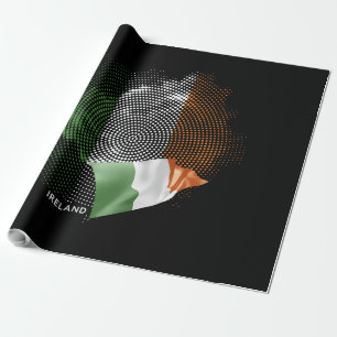 Ireland flag wrapping paper