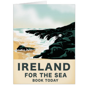 Ireland "For the Sea" Nautical travel poster