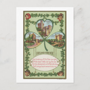 Ireland Forever - Cork and Killarney Castles Postcard