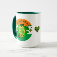 Ireland forever/Erin go bragh/ harp/flag/heart 2