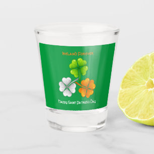Ireland Forever Lucky Shamrock Shot Glass