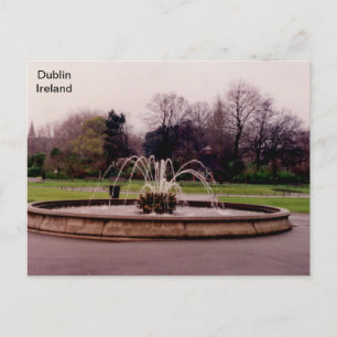 Ireland, Fountain, St. Stephens Green, Dublin Postcard