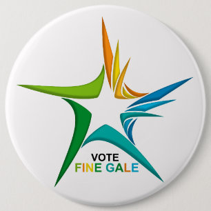 Ireland General Election for Colossal-Round-Badge 6 Cm Round Badge