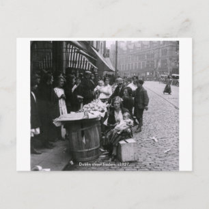 Ireland - Georges Street traders c1927 Dublin Postcard