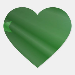 Ireland Green Pattern Art Peace Love Destiny Heart Sticker