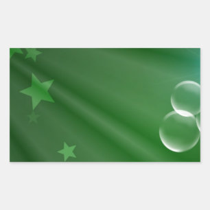 Ireland Green Pattern Art Peace Love Destiny Rectangular Sticker