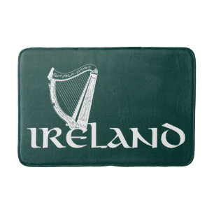 Ireland Harp Design, Irish Harp Bath Mat