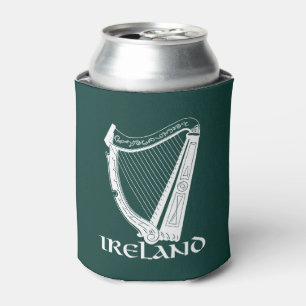 Ireland Harp Design, Irish Harp Can Cooler