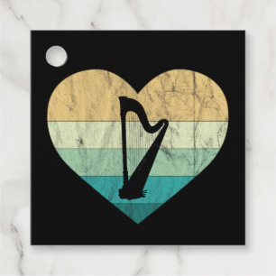 Ireland - I Love Irish Harp Favour Tags