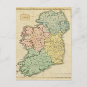 Ireland in 1810 postcard
