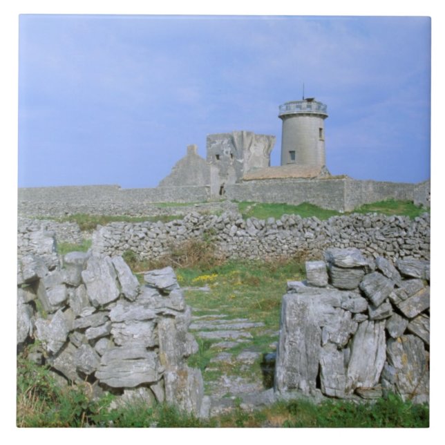 Ireland, Inishmore, Aran Island, Dun Aengus Fort Tile (Front)