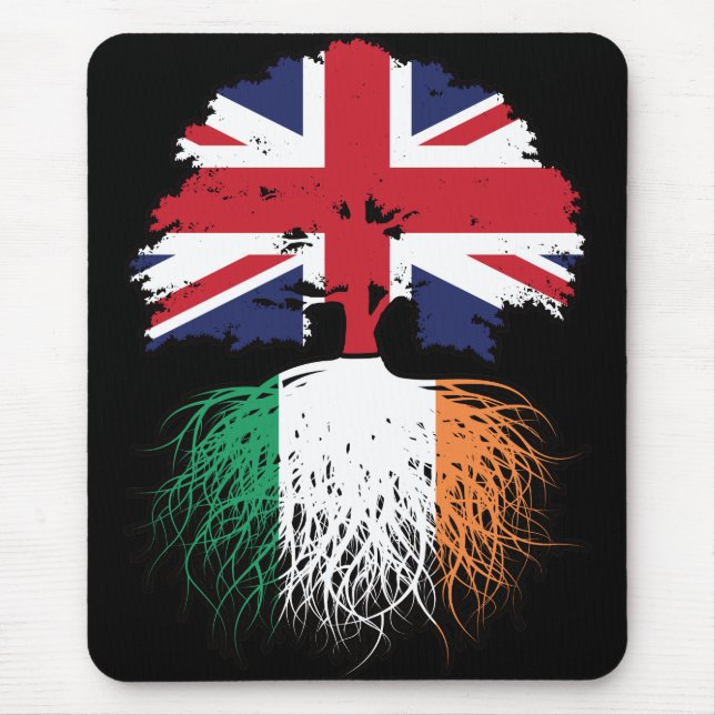 Ireland Irish British UK United Kingdom Britain Mouse Pad (Front)