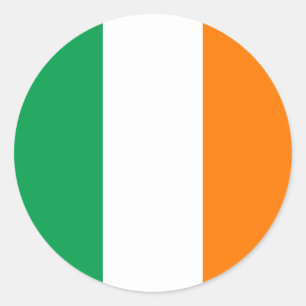 Ireland (Irish) Flag Classic Round Sticker