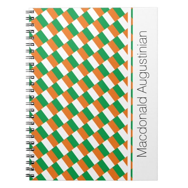 IRELAND irish Flag Custom Patriotic Notebook (Front)