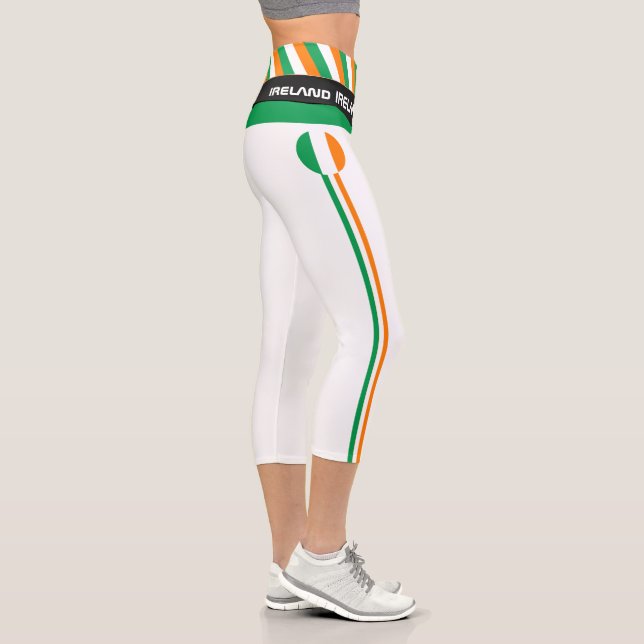 Ireland & Irish Flag fashion, Fitness, Sports  Cap Capri Leggings (Right)