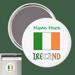 Ireland Irish Flag Green Personalisation Magnet