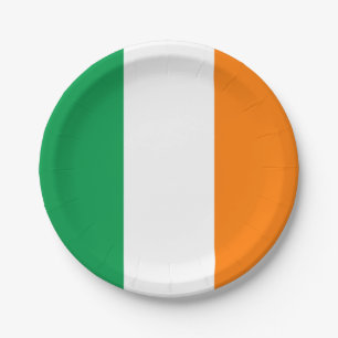 Ireland (Irish) Flag Paper Plate
