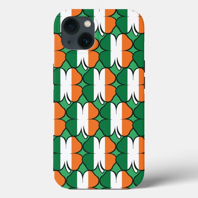 Ireland irish flag shamrock clover St patricks day Case-Mate iPhone Case (Back)