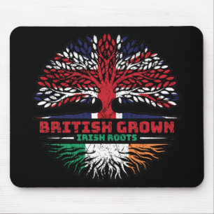 Ireland Irish Uk United Kingdom British Tree Roots Mouse Pad